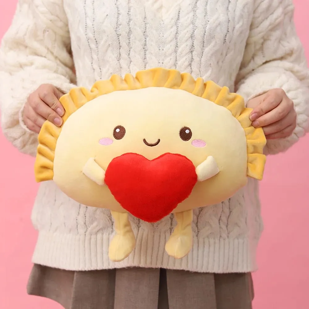 Nuovo 35 centimetri Gnocco Peluche Cuscino Cuscino Kawaii Cibo Gnocco Fritto Peluche Cuore Fiore di Ciliegio Abbraccio Cuscino Regalo Sveglio — image 8
