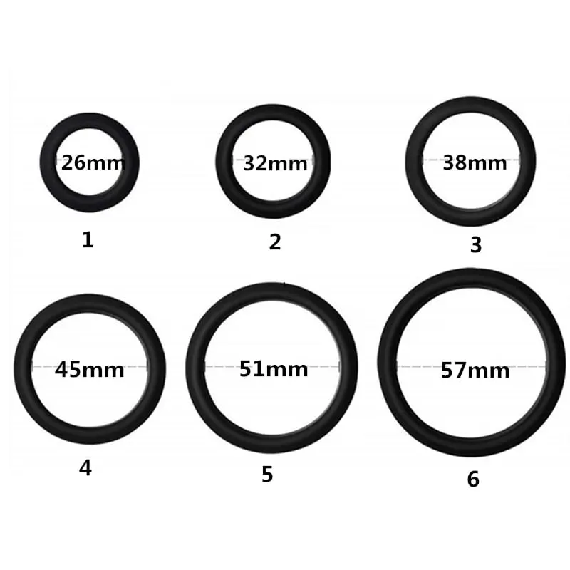 6 ชิ้นชายอวัยวะเพศชายแหวนแหวน Cock แขน Delay Ejaculation ซิลิโคนลูกปัด Time Lasting Erection เพศของเล่นสำหรับผู้ชายเกมสำหรับผู้ใหญ่ — image 13
