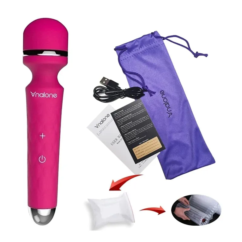 Nalone Krachtige Vibrator Optioneel 3 Nozzles USB Opladen Toverstaf AV Vibrator Stimulator Trillingen Dildo Volwassen 18+ Vrouwen Seksspeeltje