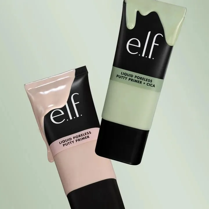 E.l.f Power Grip Matte Primer Dewy Setting Spray Cecair Poreless Putty Primer Hydrating Gel Serum 30ml&10ml Produk Pra-solek — image 5