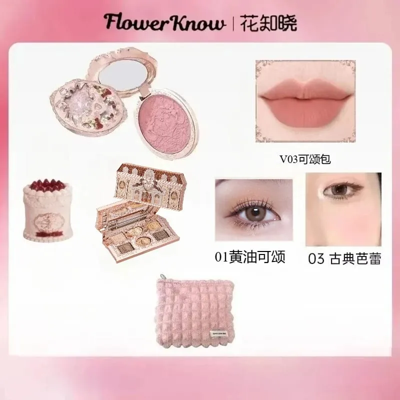 Flower Knows Set trucco Confezione regalo Farfalla Nuvola Spalla Cosmetici Rossetto Fard labbra Ombretto Borsa per trucco — image 8