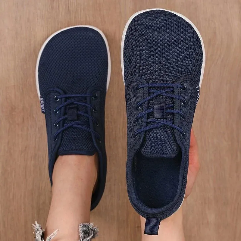 Summer Breathable Women's Flat Shoes Lightweight Mesh Comfortable Walking Shoes Men's Wide Foot Soft Sole Casual Wear Bare Foot — image 8