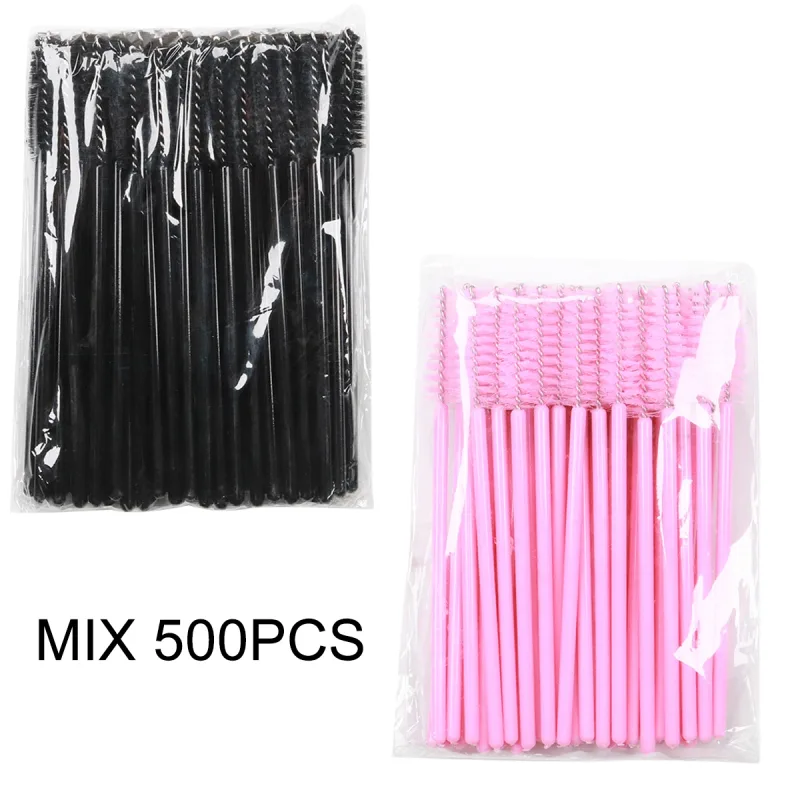 500Pcs Lash Brushes Eyelashes Extension Brush Kits Makeup Tool For EyelashMascara Wands Applicator Spoolers Tools Χονδρέμπορος — image 13