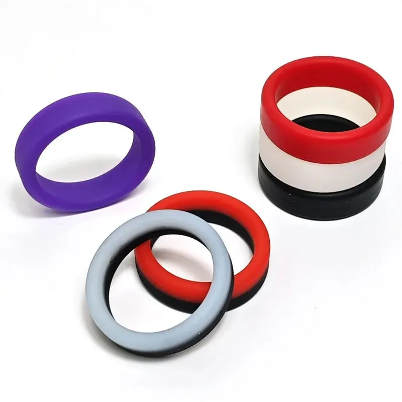 3 sztuk/zestaw pierścień na penisa opóźnienie wytrysku silikonowe wielokrotnego użytku nasienie Cock Rings na dla mężczyzn powiększenie zabawki erotyczne dla mężczyzn pierścionki dla par — image 6
