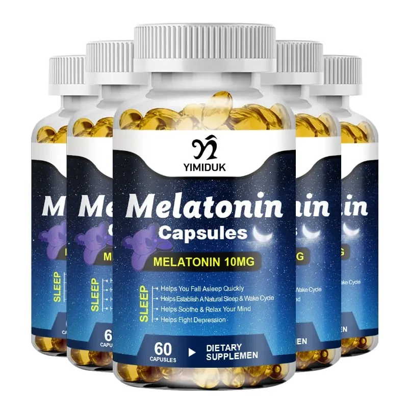 Melatonina 10mg Integratore alimentare per il sonno No Habit Sonno profondo Contiene melatonina - Sonno sano - 120 Capsule — image 8