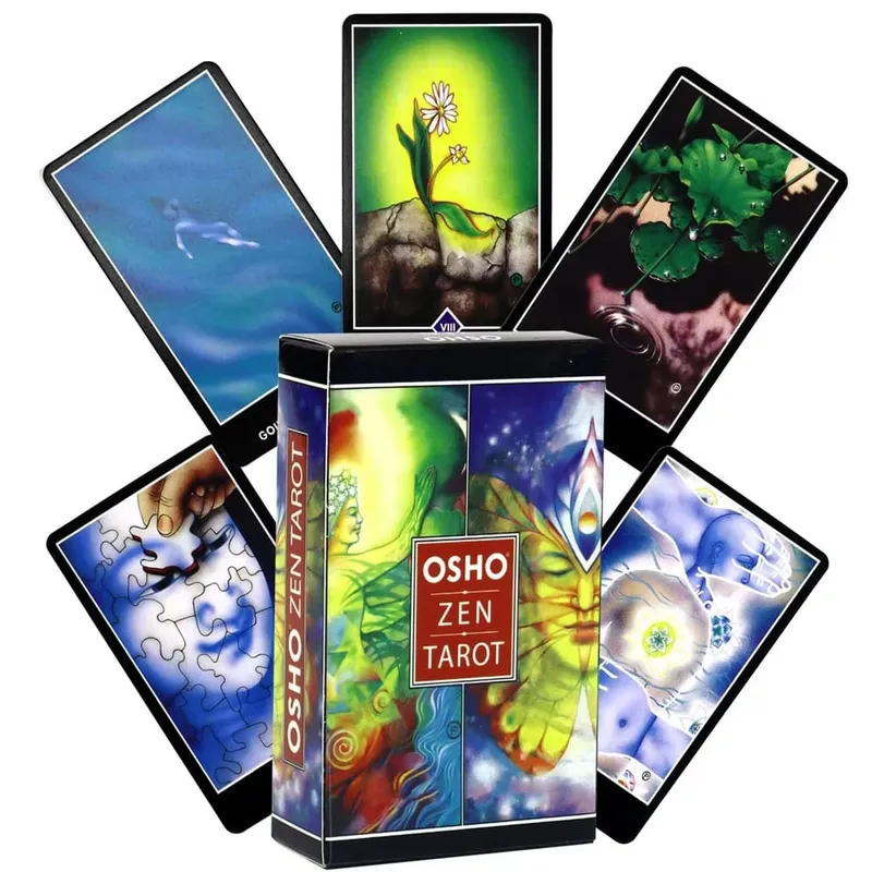Osho Zen Tarot Cards PDF Guidebog Engelsk Version Oracle Deck Board Game For Party Divination Entertai