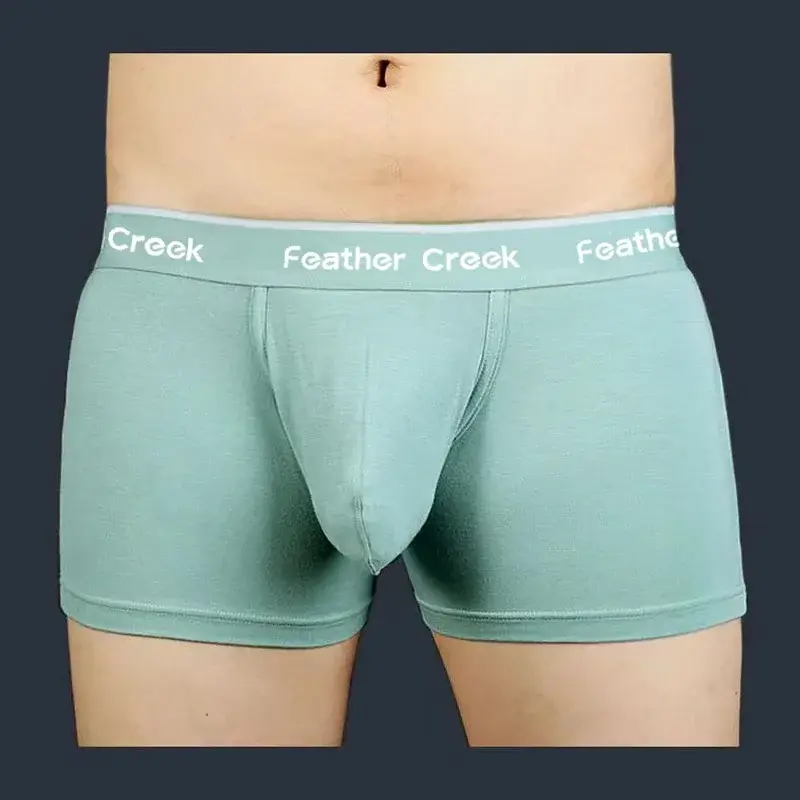 Large Pouch Men's Panties U Convex Front Pocket Flat Foot Triangle Sexy Shorts Fashionable Underwear for Men — image 15