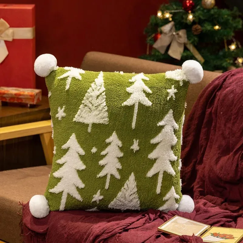 1PC Christmas Tree ตุ๊กตาโยนหมอนโซฟาเบาะ Home Christmas Party ตกแต่งฤดูหนาวของขวัญ — image 11