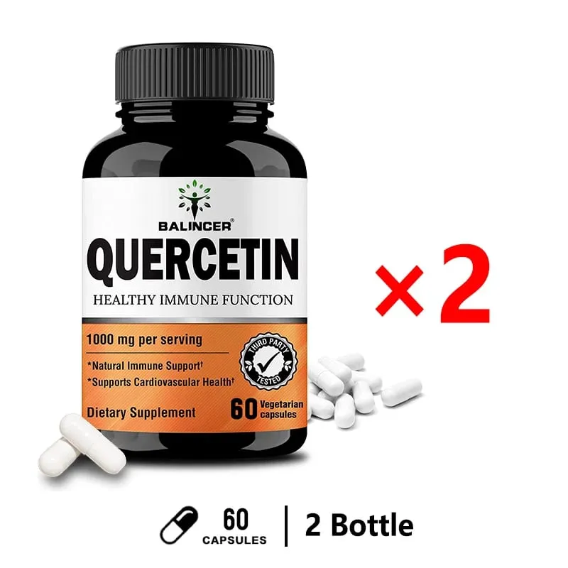 Supplément naturel de quercétine Capsules végétaliennes Soutien aux bioflavonoïdes - Soutient la santé immunitaire et les niveaux d'énergie — image 8