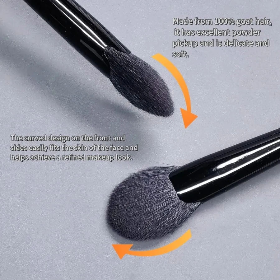 พัดลมแปรงแต่งหน้า Highlighter Face Shadow ขนแพะ Blush Powder Make Up แปรง Pro Essential เครื่องสำอางค์เครื่องมือ — image 3
