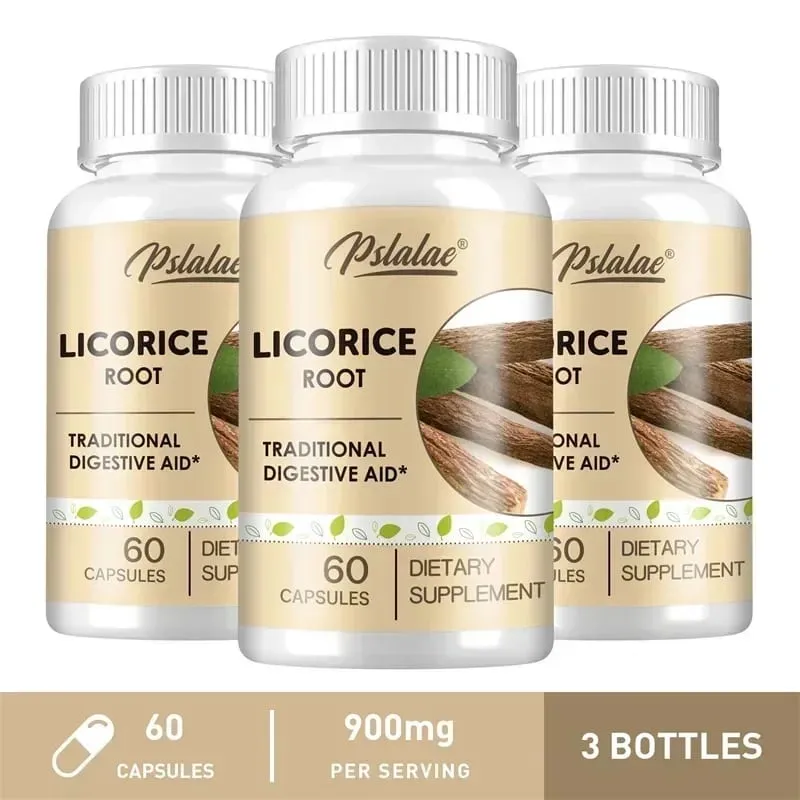 Kapsul Akar Likuoris - Melegakan Pedih ulu hati Sekali-sekala dan Ketidakhadaman Melegakan Perut Sakit Memperbaiki Penghadaman Bukan GMO — image 11