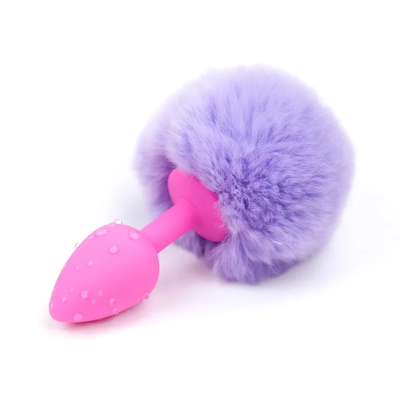 Slicone Butt Plug Behåret Bunny Tail Kanin Hale Glat Anal Plug Cosplay Sødt sexlegetøj til kvinder Erotisk voksenlegetøj Sexprodukter — image 13