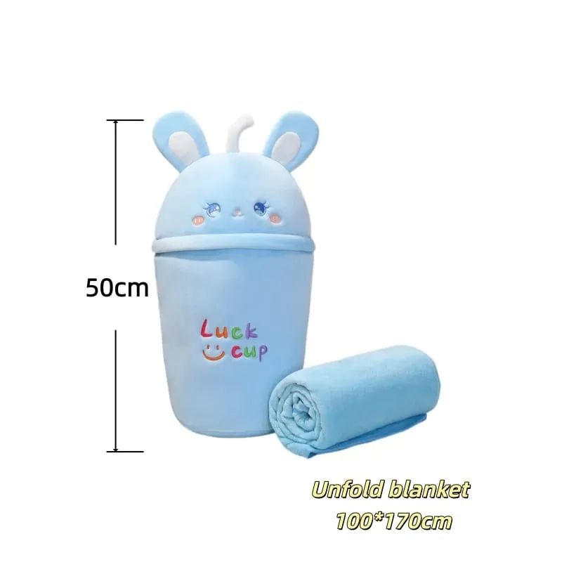 Tazza da tè al latte Cuscino in peluche Cuscino per divano morbido imbottito per animali Coperta squishy Adorabile decorazione per la casa Giocattoli Regali a sorpresa di compleanno — image 11
