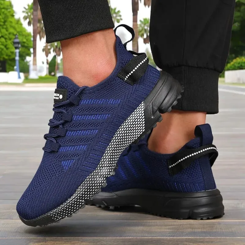 New Men's Sneakers Thick Sole Comfortable Casual Shoes Lightweight Breathable Fashion Running Shoes Luxury Male Tenis Masculino — image 6