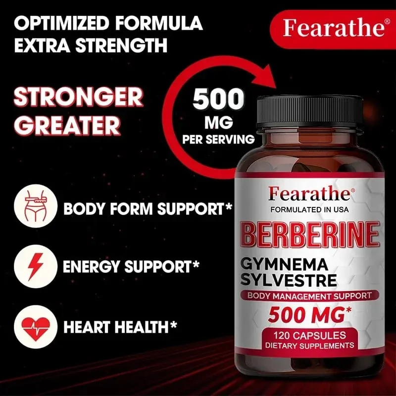 Berberine Capsules ศักยภาพสูงสุดสำหรับระดับน้ำตาลในเลือด ระบบภูมิคุ้มกัน สุขภาพ ความแข็งแรงสูง การจัดการน้ำหนักเพื่อสุขภาพ — image 3
