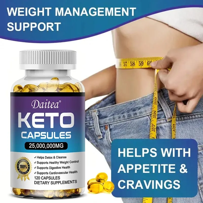Organic Keto Detox Capsules - Flat Belly Deep Cleansing Detox Provides Energy Fat Burning Appetite Suppressant — image 6