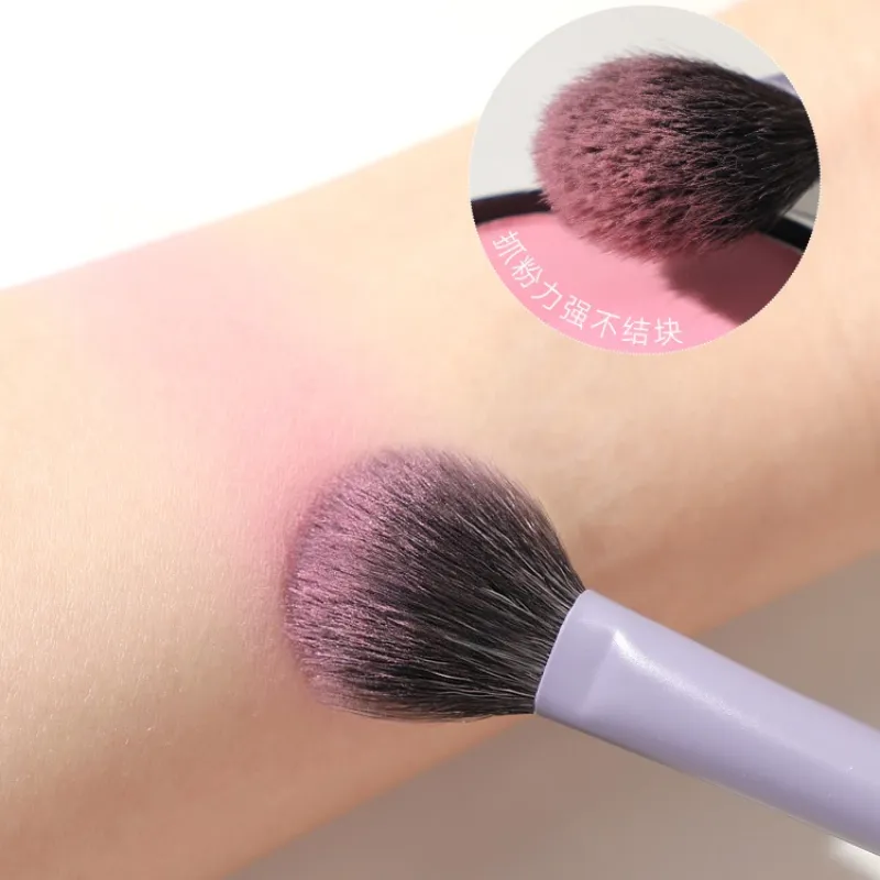 1 brocha para colorete púrpura súper suave, brocha para sombra de ojos y contorno de base, brocha para resaltar cejas y sombras, brochas de maquillaje — image 4