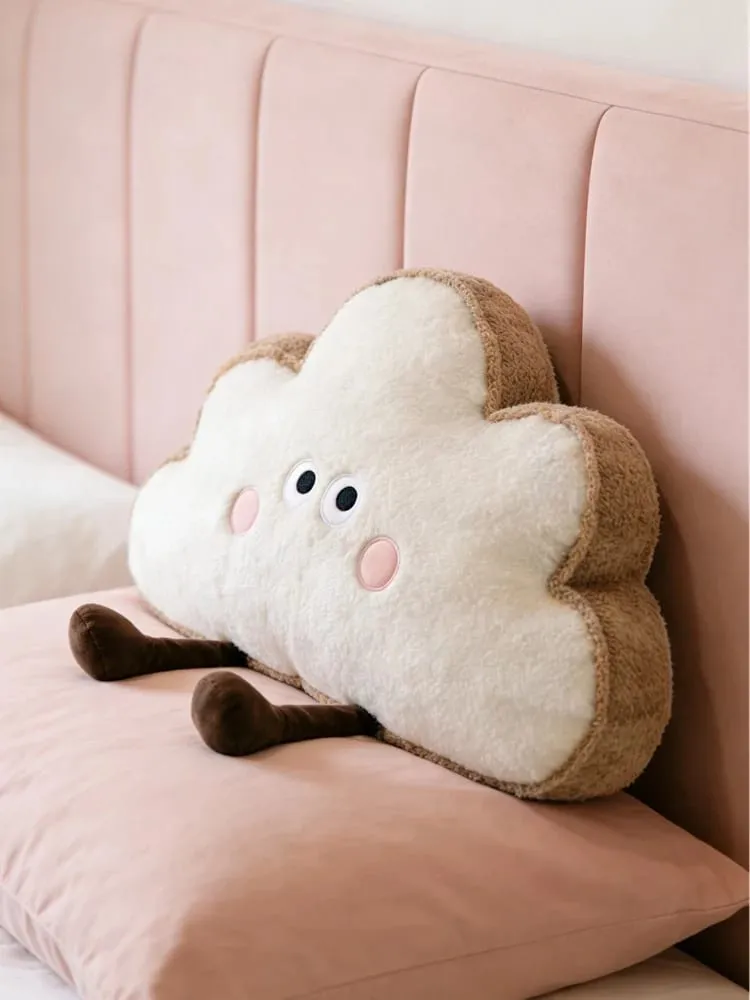 35 ~ 65 ซม.Toast Cloud หมอน Plush Kawaii Humanoid ตกแต่ง Plushie เก้าอี้โซฟากลับสนับสนุนเบาะของขวัญ — image 9