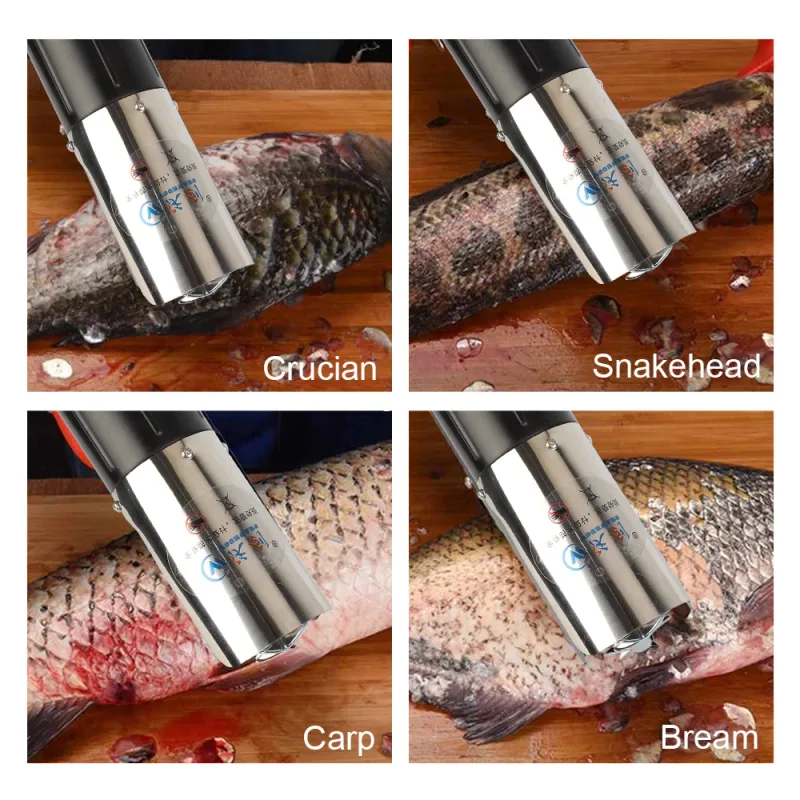 6000 tr/min prise ue outils de cuisine raboteuse à écailles de poisson outils de fruits de mer détartreur de poisson électrique détartreur de pêche grattoir — image 6
