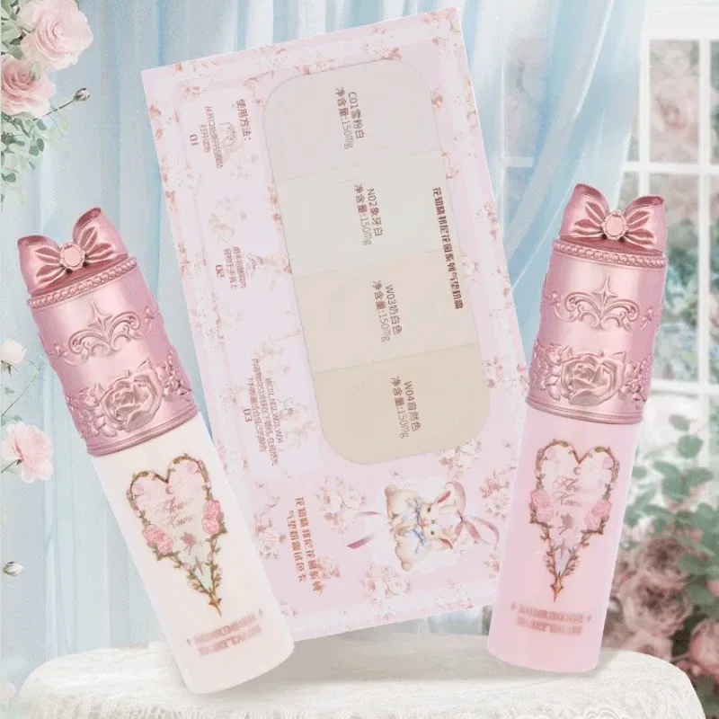Flower Knows Cushion Foundation Shade Card + คอนซีลเลอร์ขนาดเล็ก Long-Lasting Moisturizing Full Coverage Face Makeup Sample Set — image 5