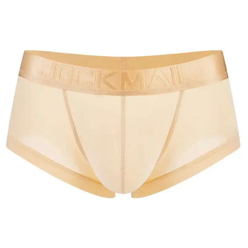 Sexy Ultra-thin Ice Silk Material Men's Underwear Fashion Solid Color Boxer Briefs Summer Cool and Breathable Male Trunks — image 19