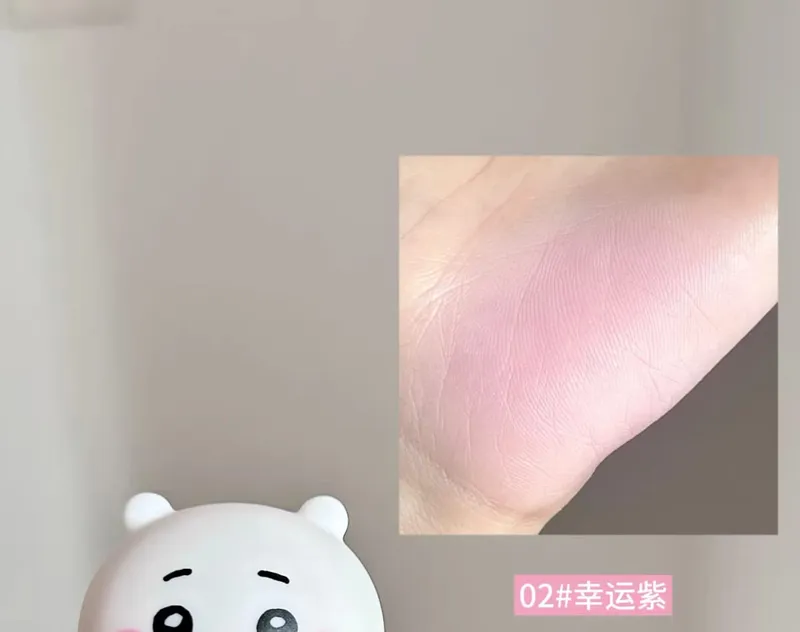 Pinkbear Single Blush Serbaguna Krim Cermin Lip Gloss Matte Lip Cream Air Kilauan cahaya Mekap Bibir Tahan Lama — image 2