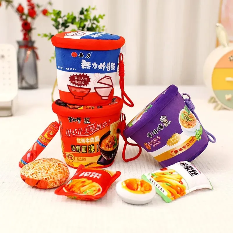 Simulation Lifelike Noodle Series Plush Toys Creative Stuffed Soft Instant Noodle Bucket Funny Pillow for Girls Gift Home Decor — image 3