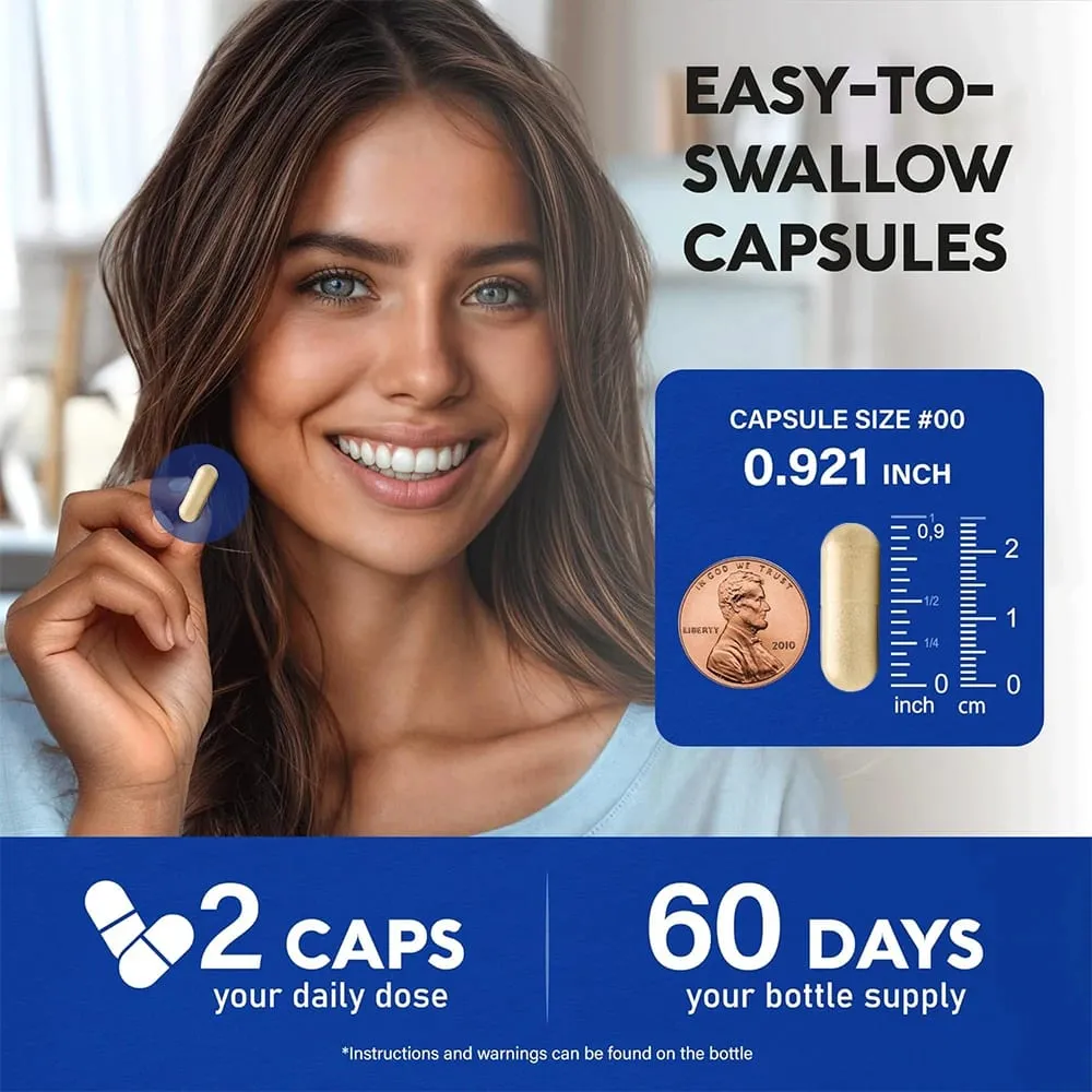 Capsule di citrato di magnesio 1000 mg Integratore ad alto assorbimento - Supporto per i muscoli del sonno e il cuore Vegano non OGM — image 3