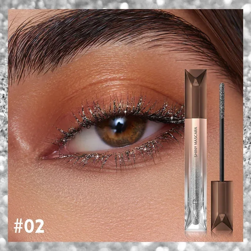 Ciglia Sopracciglio Glitter Mascara Pennello Allungamento Ciglia Colorate Blu Rosa Oro Mascara Ciglia Curling Estensione Trucco — image 8