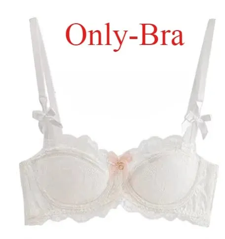 Français Pure Desire Bralette petit buste AB tasse Push Up sans fil dentelle soutien-gorge pour fille potelée nœud conception mince pli confort grande taille — image 10
