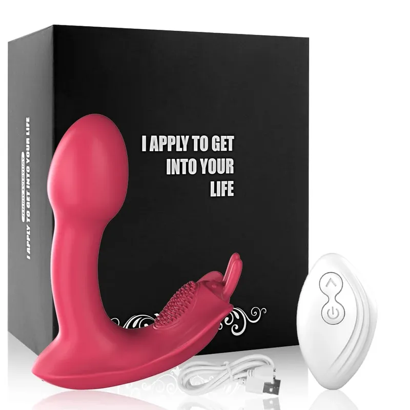 Sucker Vibrator Dildo untuk Wanita Bergetar Klitoris Stimulator Alat Kawalan Jauh Boleh Dipakai G Spot Massager Seluar Dalam Mainan Seks Wanita