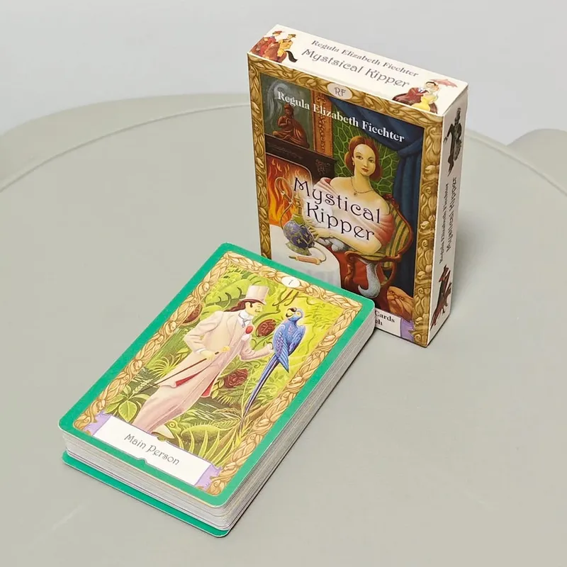 Mystisches Kipper-Deck, 9 x 6 cm, deutsches Wahrsagesystem, 36 Oracle-Karten mit Schlüsselwörtern