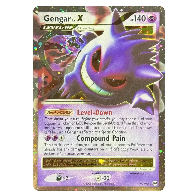 Cartes proxy Dragonite Legends Awakened Charmander Stormfront Gengar LV.X Rayquaza C Leafeon Majestic Dawn Blastoise Holo