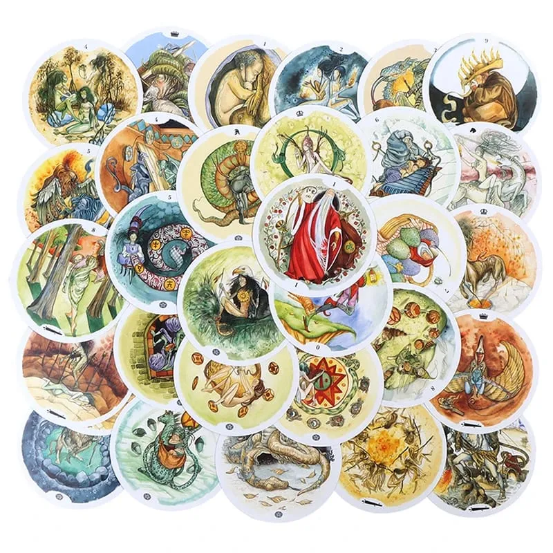 Cartes de Tarot cercle de vie, nouveau Style, plate-forme de guidage PDF, divertissement de Divination, jeu de société, vente en gros, 78 pièces — image 5