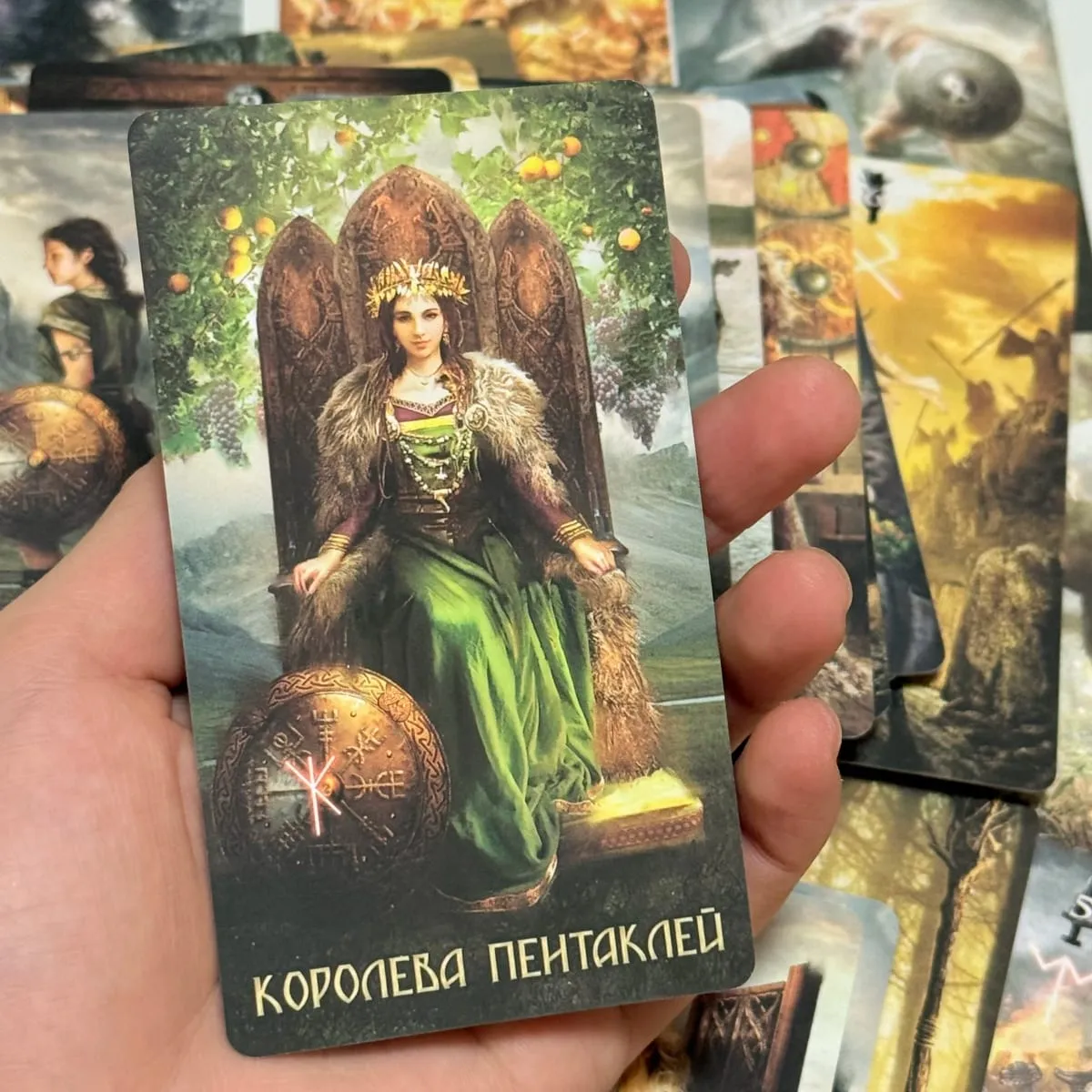 Kad Tarot Runic Versi Rusia 80 Kad Permainan Papan — image 3