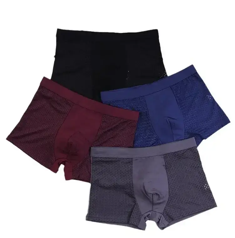 4Pcs Bamboo wear Bamboo Boxer Short Men Microfiber Boxer Briefs Underwear Compression Stretch — image 7