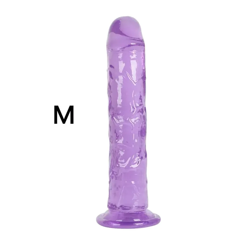 KWD Erotis Lembut Jelly Anal Butt Plug Realistis Cangkir Hisap Kuat Mainan Dewasa G-spot Orgasme Penis Besar Seks mainan untuk Wanita — image 17