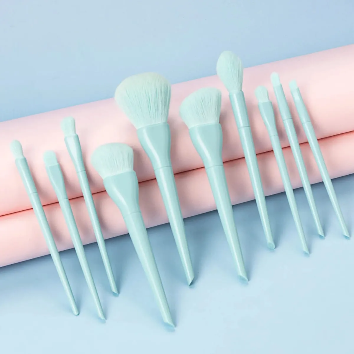 Ensemble de pinceaux de maquillage, poils synthétiques doux, pour fond de teint, Blush, fard à paupières, correcteur, outils cosmétiques pour le visage et les yeux, 10 pièces