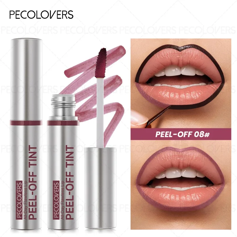 1PC Peel-Off Lip Liner Tattoo กันน้ำยาวนาน Matte Lip Stain Hydrating แต่งหน้า Lip Liner & Gloss