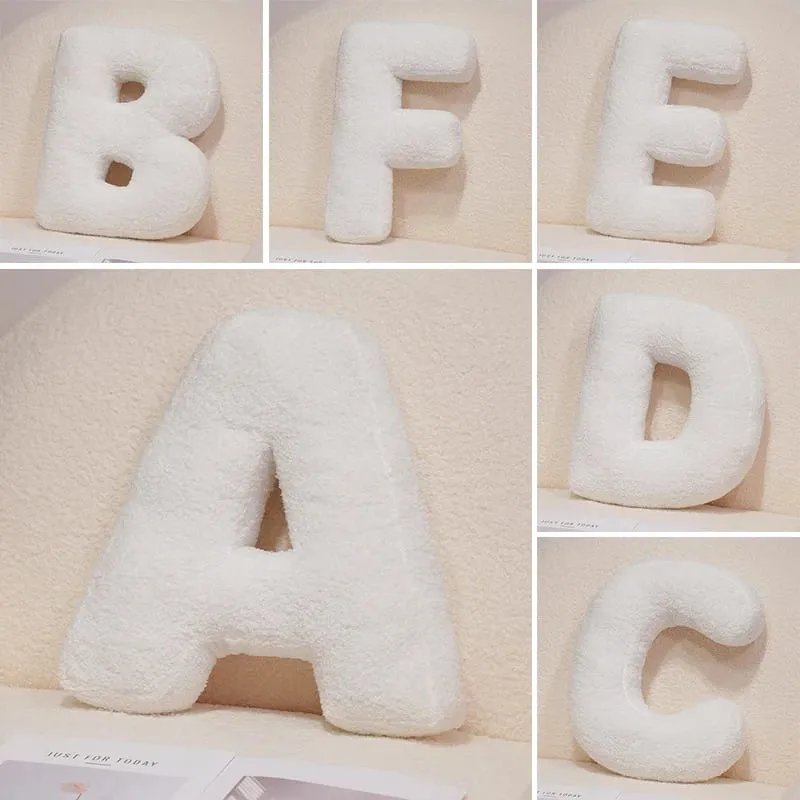 Oreiller en peluche avec lettres anglaises de dessin animé, coussin de canapé, de lit, enseignement des mots, jeu, décoration de salon, 40CM — image 7