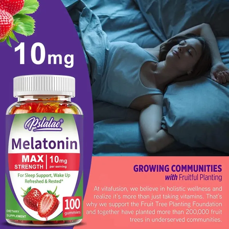 Melatonin Gummy - Podpora hlubokého spánku Zmírnění úzkosti Zlepšení kvality spánku Zlepšení imunity a zvýšení duševní vitality — image 6