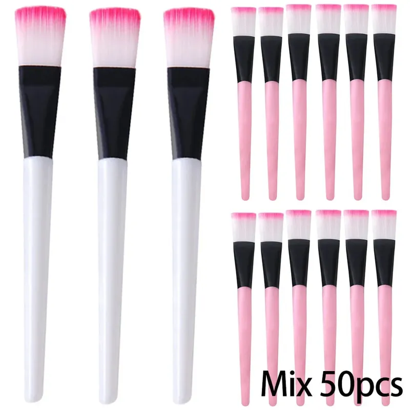 10PCS Berus Topeng Kipas Muka Berus Alat Aplikator Topeng Muka Berus Solek Untuk Wanita Pakar Estetika Alat Kosmetik Topeng Muka DIY — image 10