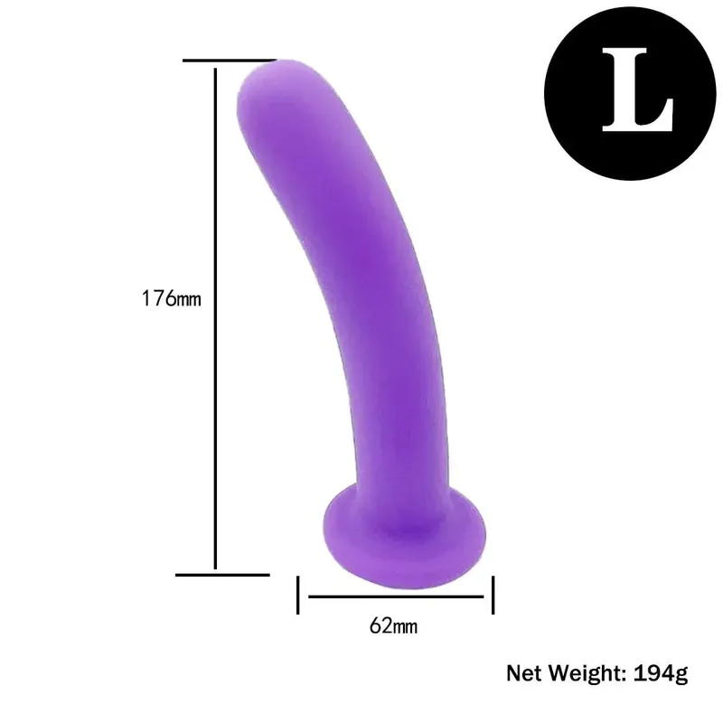 Justerbar silikonestrop på dildo-sele med stærk sugekop Slank buet binding Dildo Bærbart sexlegetøj til kvinder Mænd Cou — image 25