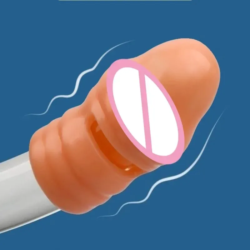 2 adet/takım Penis Kollu Silikon Yeniden Kullanılabilir Uzatma Prezervatif Gecikme Boşalma G Noktası Anal Seks Oyuncakları Erkekler Için Hiçbir Vibratör Seks Shop — image 3