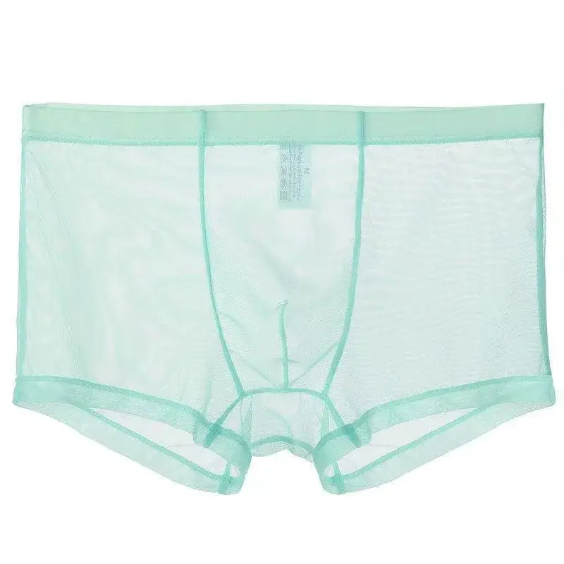 Unterwäsche Transparente Boxer Ausbuchtung Eis Seide Durchsichtige Unterhose Sexy Slips Niedrige Taille Höschen Dessous Dessous — image 10