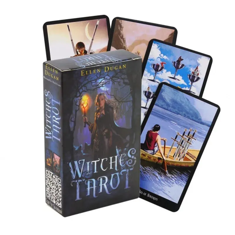 Witches Tarot Divination Board Game Anglická verze Začátečníci Fortune Family Party Zábavná stolní hra 78ks Hot Selling — image 1