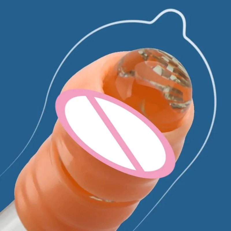2 adet/takım Penis Kollu Silikon Yeniden Kullanılabilir Uzatma Prezervatif Gecikme Boşalma G Noktası Anal Seks Oyuncakları Erkekler Için Hiçbir Vibratör Seks Shop — image 2