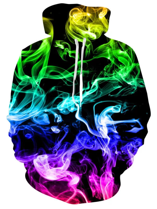 Męskie bluzy z kapturem zwierzęcy nadruk kota 3D wzór z kapturem jesienna bluza z kapturem z kieszenią bluza z kapturem Streetwear luźna wygodna — image 4