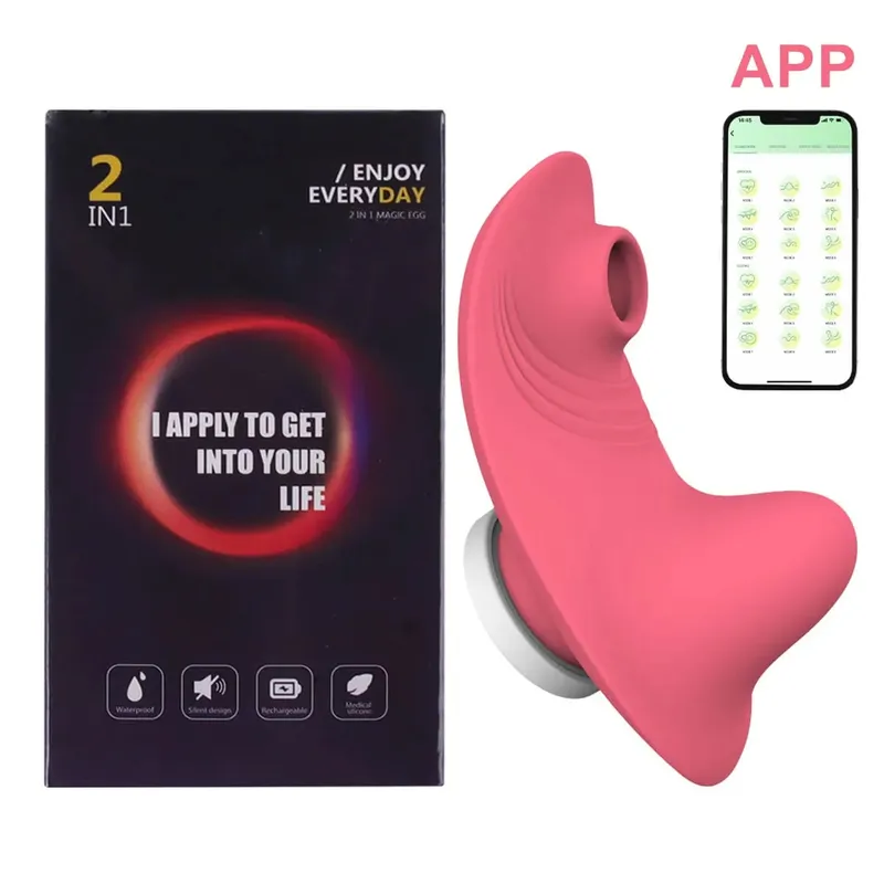 Mini Vibrator Boleh Dipakai Untuk Wanita Apl Penghisap Kelentit Bluetooth Alat Kawalan Jauh Vibro Pada Seluar Dalam Seksi Perangsang Mainan Seks Dewasa — image 10