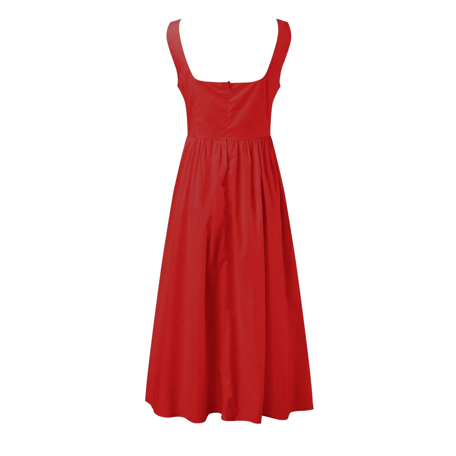 Robes d'été élégantes à col carré pour femmes, Sexy, bretelles Spaghetti, vacances, plage, Corset, Bandage, Robe longue de soirée — image 5